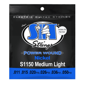 SIT S-1150 Medium Light Power Wound Nickel Electric Guitar Strings