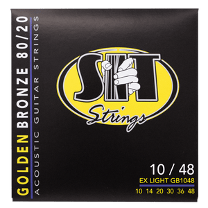 SIT GB-1048 Extra Light Golden Bronze 80/20 Acoustic Guitar Strings