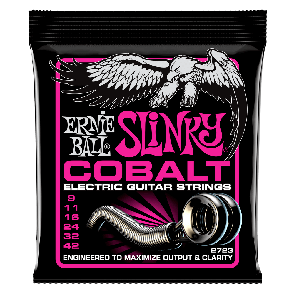 Ernie Ball 2723 Super Slinky Cobalt Electric Guitar Strings 9-42 Gauge