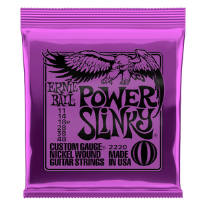 Ernie Ball 2220 Power Slinky Nickel Wound Electric Guitar Strings 11-48 Gauge