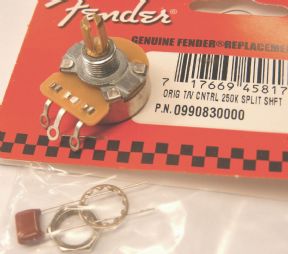 Fender 0990832000 potenciometras gitarai 250K SPLIT  No Load CNTRL