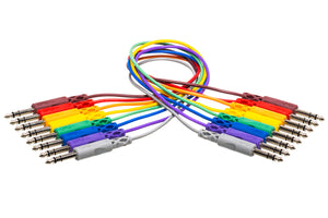 Hosa CSS-845 - PATCH CABLE 1/4  TRS - SAME 1.5FT 8PC