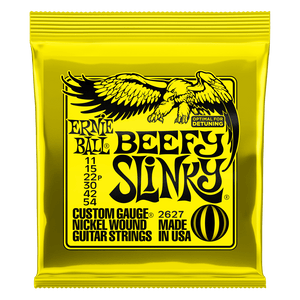 Ernie Ball 2627 Beefy Slinky Nickel Wound Electric Guitar Strings 11-54 Gauge