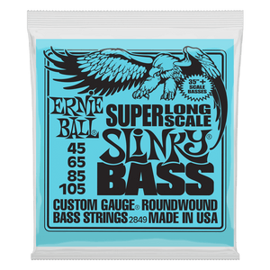 Ernie Ball 2849 Slinky Nickel Wound Super Long Scale Electric Bass Strings 45-105 Gauge