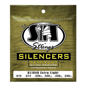 SIT GL-1048 Extra Light Silencer 80/20 Acoustic Guitar Strings