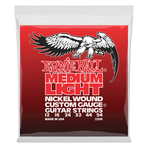 Ernie Ball 2206 Nickel Wound Medium Light Custom 12-54 Gauge