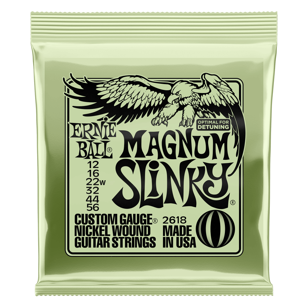 Ernie Ball 2618 Magnum Slinky Nickel Wound Electric Guitar Strings 12-56 Gauge