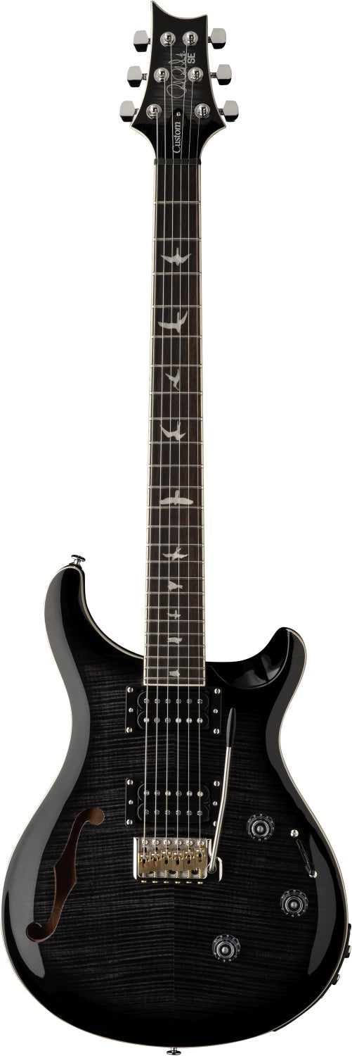 Paul Reed Smith SE Custom 24 Semi-Hollow Body Piezo Charcoal Burst