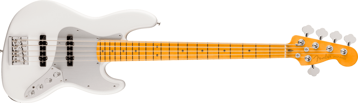 American Ultra Jazz Bass V Maple Fingerboard Arctic Pearl bosinė gitara