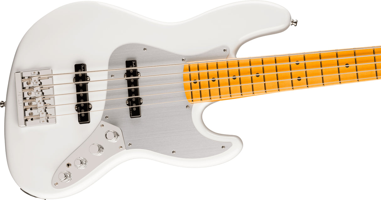 American Ultra Jazz Bass V Maple Fingerboard Arctic Pearl bosinė gitara