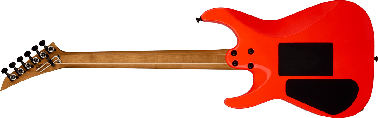 Jackson American Series Virtuoso Streaked Ebony FB Rocket Red Made in USA