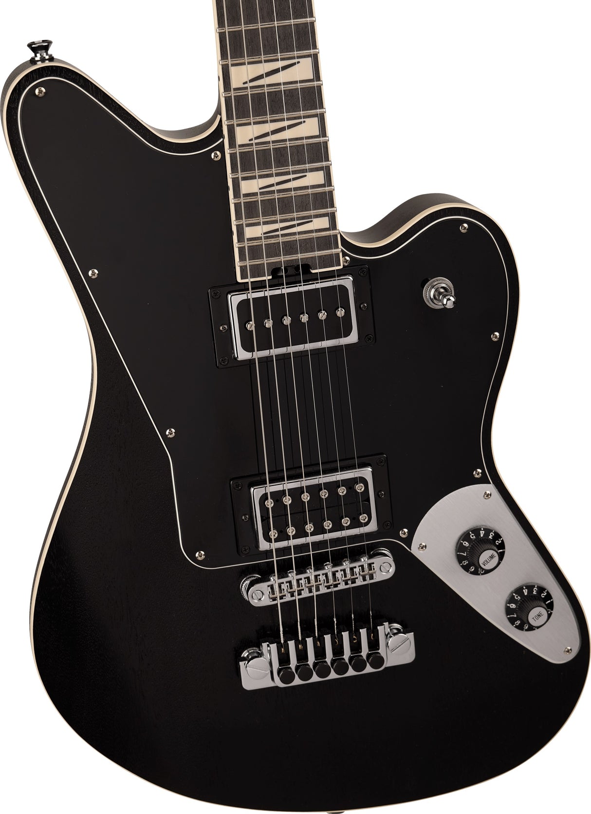Jackson Pro Series Signature Lee Malia LM-87 Amaranth Fingerboard Open Pore Black elektrinė gitara