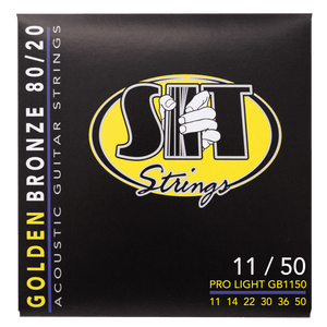 SIT GB-1150 Pro Light Golden Bronze 80/20 Acoustic Guitar Strings