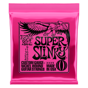 Ernie Ball 2223 Super Slinky Nickel Wound Electric Guitar Strings 9-42 Gauge