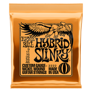 Ernie Ball 2222 Hybrid Slinky Nickel Wound Electric Guitar Strings 9-46 Gauge