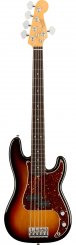 Fender American Pro II P-Bass V RW 3-tone sunburst penkiastygė bosinė gitara