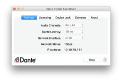 DVS Transferable - Dante Virtuali garso korta