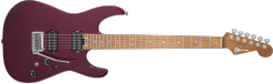 CHARVEL USA Select DK24 HH 2PT CM Caramelized Flame Maple Fingerboard Oxblood elektrinė gitara
